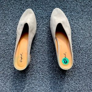 QUPID Suede Mules